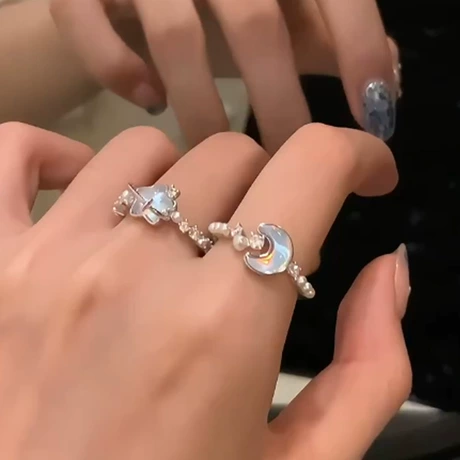 Antique Silver Ring - Retro Tribal Pattern