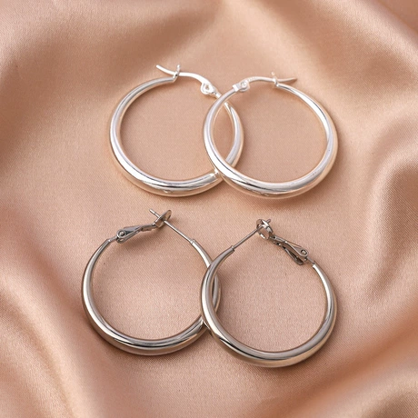 Sterling Silver Drop Earrings - Elegant Modern Design